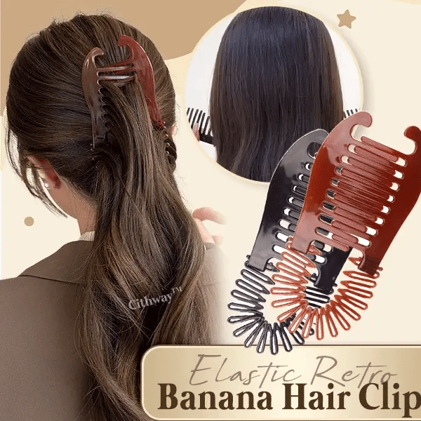 Elastic Retro Banana Hair Clip