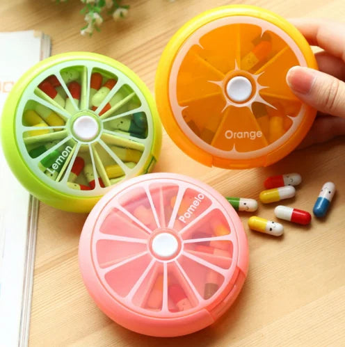 7 Compartments Portable Pill Case