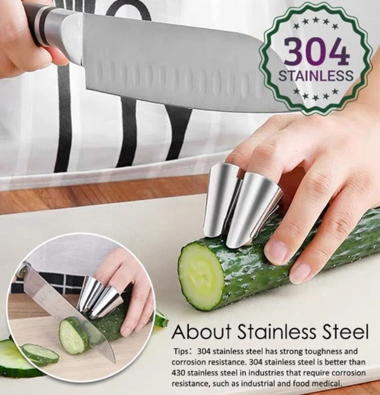 4Pcs Stainless steel finger protectors