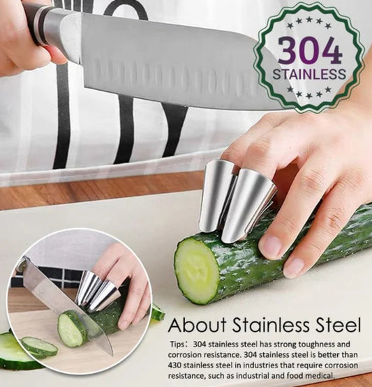 4Pcs Stainless steel finger protectors