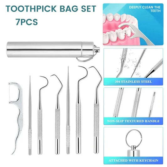 🔥Stainless Steel Toothpick Set🚀Cash On Delivery