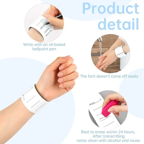 📝Reusable Silicone Memo Wrist Band