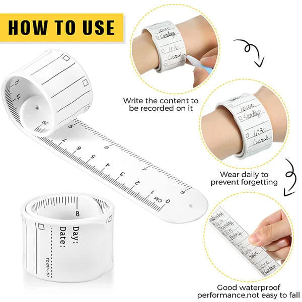 📝Reusable Silicone Memo Wrist Band