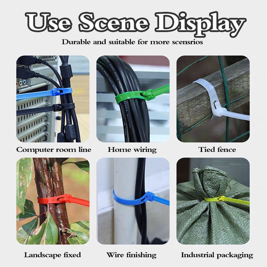 Premium Nylon Cable Wire Ties (🔥50Pcs/Set)