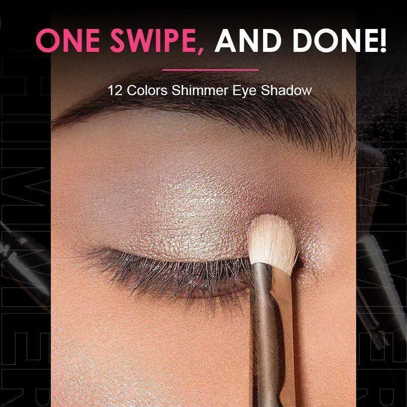 12 COLORS SHIMMER EYE SHADOW