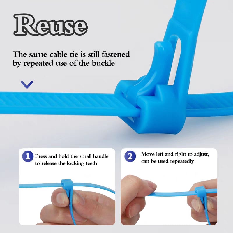 🧰Buckle Self-locking Premium Nylon Cable Wire Ties