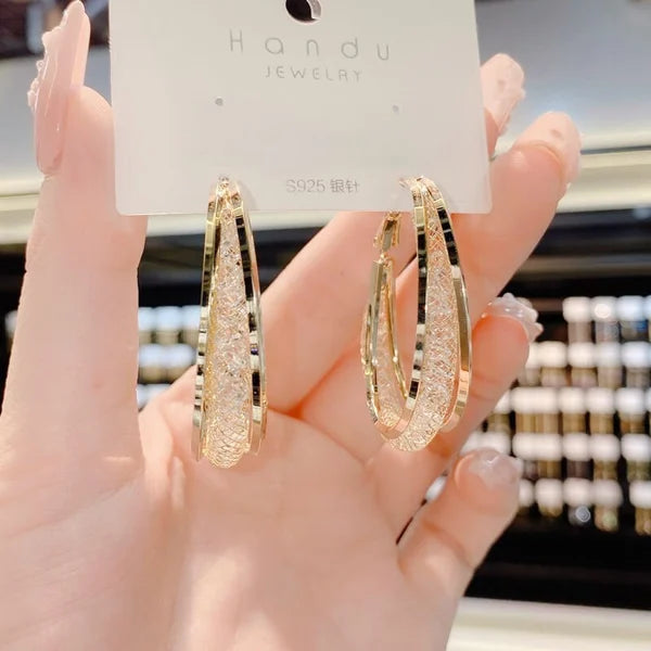 Woven Mesh Oval Earrings🔥Promotion